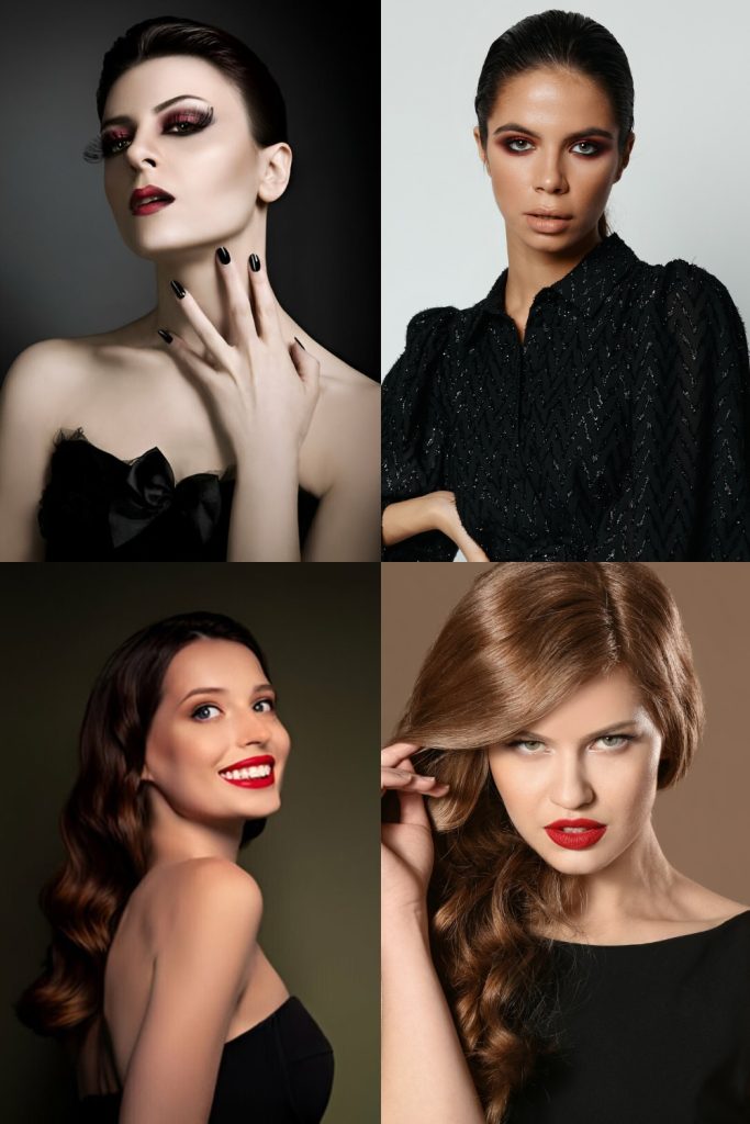 Makeup Ideas for a Black Dress