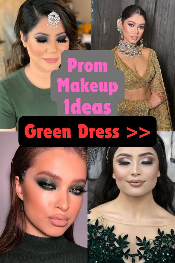 Prom Makeup Ideas for Green Dress