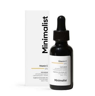 Minimalist 10% Vitamin C Face Serum for Brightening