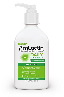 AmLactin Daily Moisturizing Lotion Pump Bottle – 2-in-1 Exfoliator