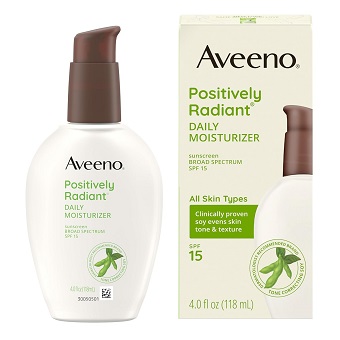 Aveeno Positively Radiant Daily Face Moisturizer with SPF 15 Sunscreen