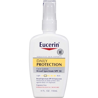 Eucerin Daily Protection Face Sunscreen Moisturizes