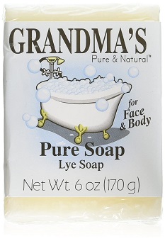 Grandma’s Pure Lye Soap Bar – 6.0 oz Unscented