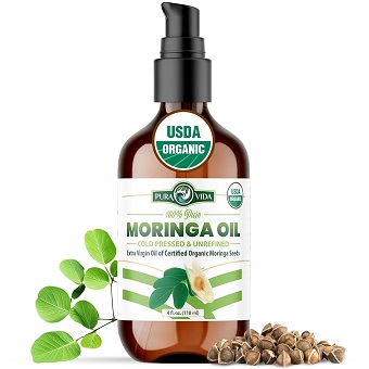 PURA VIDA MORINGA 100% Pure Moringa Oil Organic for Face