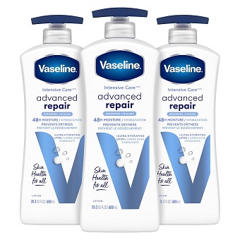 Vaseline Intensive Care Unscented Advanced Repair Body Lotion