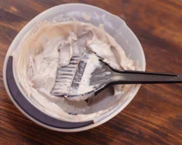 how to remove hair dye from wood