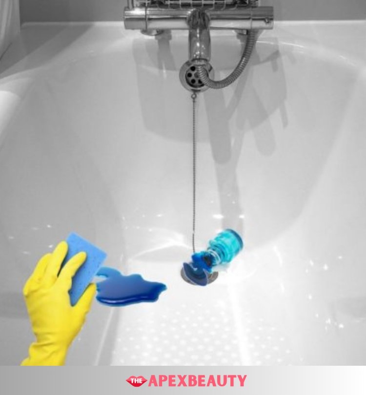 how to remove hair dye stains from bathtub